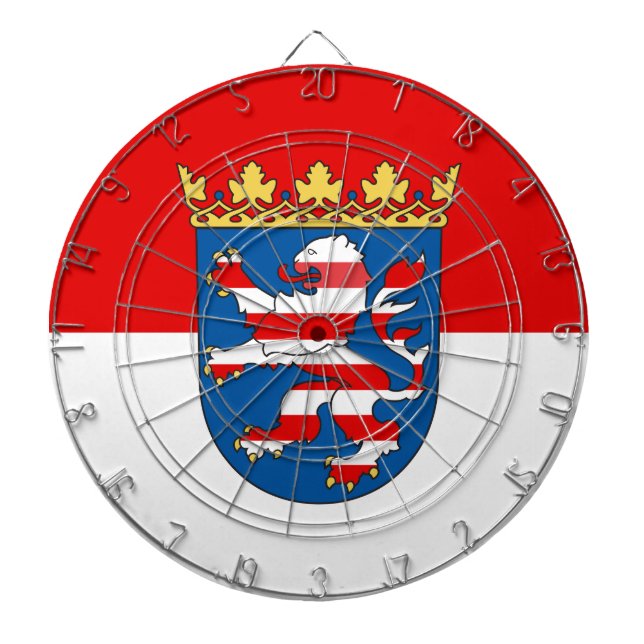 Cible De Fléchettes Drapeau Hesse Dartboard (Devant)
