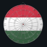 Cible De Fléchettes Drapeau Hongrie tricolore<br><div class="desc">Le drapeau de la Hongrie est composé de trois bandes horizontales rouge,  blanche et verte.</div>