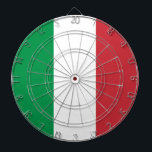 Cible De Fléchettes Drapeau italien (Italie)<br><div class="desc">Ce dessin présente le drapeau de l'Italie, officiellement la République italienne (en italien, "Repubblica Italiana"), qui est un pays composé d'une péninsule délimitée par les Alpes et entourée de plusieurs îles. L'Italie est située dans le centre-sud de l'Europe, et elle est également considérée comme faisant partie de l'Europe occidentale. Aujourd'hui,...</div>