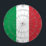 Cible De Fléchettes Drapeau italien (Italie)<br><div class="desc">Ce dessin présente le drapeau de l'Italie, officiellement la République italienne (en italien, "Repubblica Italiana"), qui est un pays composé d'une péninsule délimitée par les Alpes et entourée de plusieurs îles. L'Italie est située dans le centre-sud de l'Europe, et elle est également considérée comme faisant partie de l'Europe occidentale. Aujourd'hui,...</div>