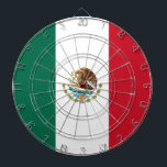 Cible De Fléchettes Drapeau mexicain (Mexique)<br><div class="desc">Ce dessin présente le drapeau national du Mexique (México), officiellement connu sous le nom des États-Unis mexicains (Estados Unidos Mexicanos). Le Mexique est un pays de la région sud de l'Amérique du Nord. La nation mexicaine est bordée au nord par les États-Unis ; au sud et à l'ouest par l'océan...</div>