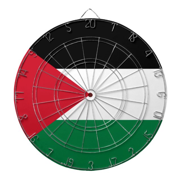 Cible De Fléchettes Drapeau palestinien (Palestine) (Devant)