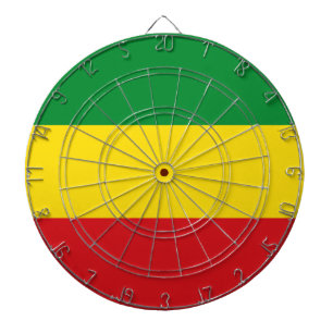 Cible De Fléchettes Drapeau Rasta Éthiopien rastafari