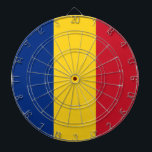 Cible De Fléchettes Drapeau roumain (Roumanie)<br><div class="desc">Ce dessin présente le drapeau national de la Roumanie, un pays situé au carrefour de l'Europe centrale, orientale et du sud-est. Il a des frontières terrestres avec la Bulgarie au sud, l'Ukraine au nord, la Hongrie à l'ouest, la Serbie au sud-ouest et la Moldavie à l'est, y compris a son...</div>