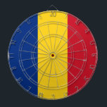 Cible De Fléchettes Drapeau roumain (Roumanie)<br><div class="desc">Ce dessin présente le drapeau national de la Roumanie, un pays situé au carrefour de l'Europe centrale, orientale et du sud-est. Il a des frontières terrestres avec la Bulgarie au sud, l'Ukraine au nord, la Hongrie à l'ouest, la Serbie au sud-ouest et la Moldavie à l'est, y compris a son...</div>