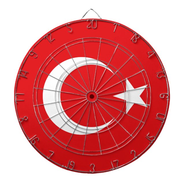 Cible De Fléchettes Drapeau Turquie (Devant)