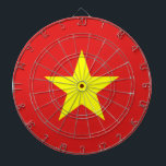 Cible De Fléchettes Drapeau Vietnam Jaune Star Dartboard<br><div class="desc">Drapeau du Vietnam. Conception sur tableau de bord. Vêtements assortis,  accessoires,  produits de bureau,  produits maison et plus...  N'oubliez pas toute la collection.</div>