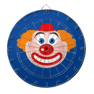 Cible De Fléchettes Drôle clown visage personnalisé tableau de couleur