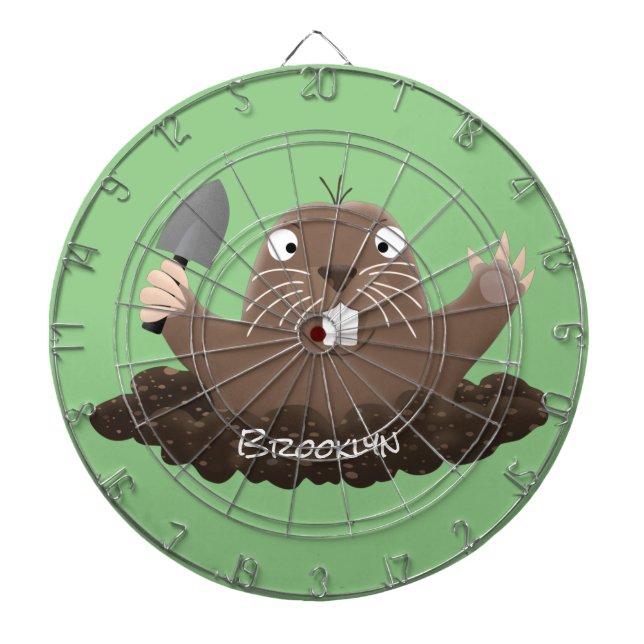 Cible De Fléchettes Drôle gopher de poche creusant dessin dessin de de (Devant)