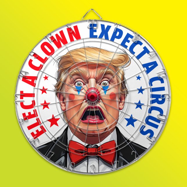 Cible De Fléchettes Drôle visage de clown anti-Trump élu clown (Créateur téléchargé)