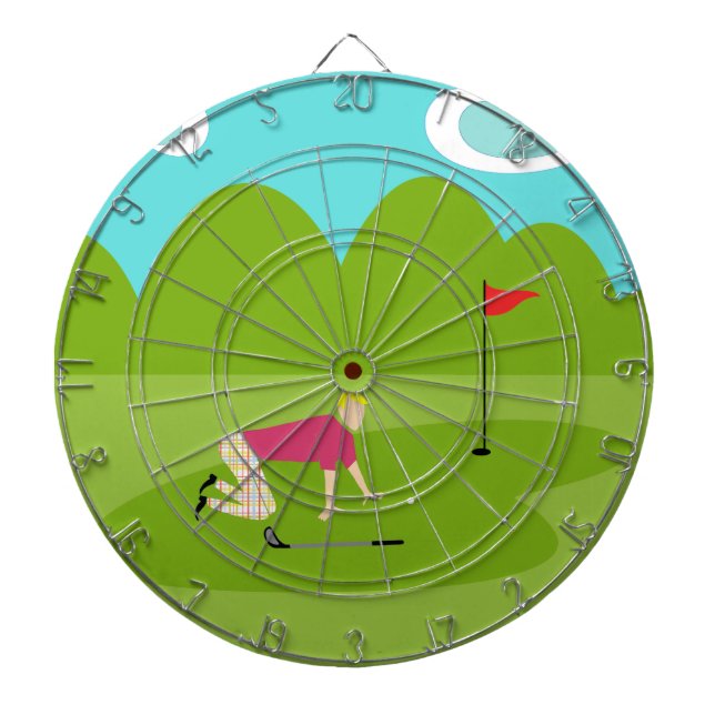 Cible de flechettes du Golfe Rétro (Devant)