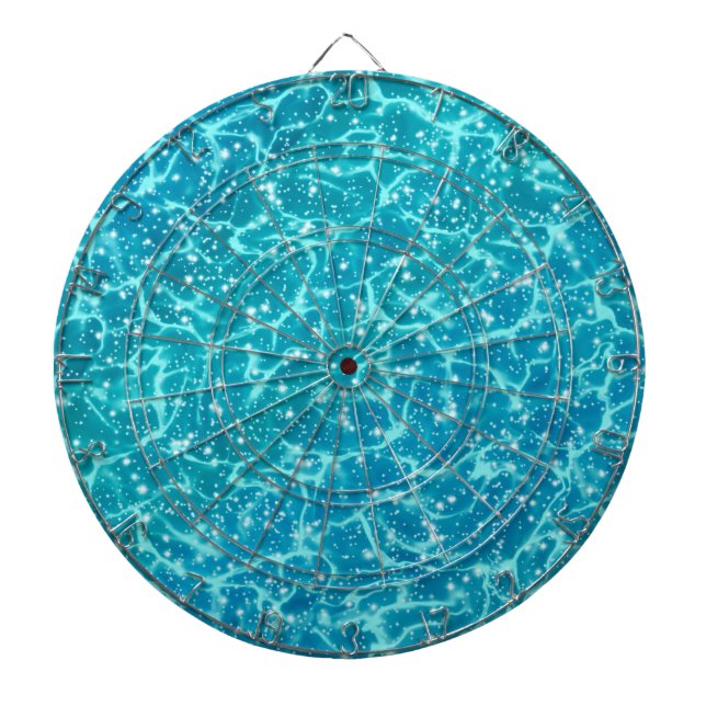 Cible De Fléchettes Eau de mer bleue avec étincelles (Devant)