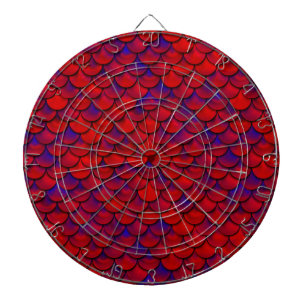 Cible De Fléchettes Échelles rouge et violet