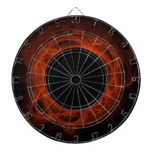 Cible de fléchettes Éclipse ardente orange ou Trou