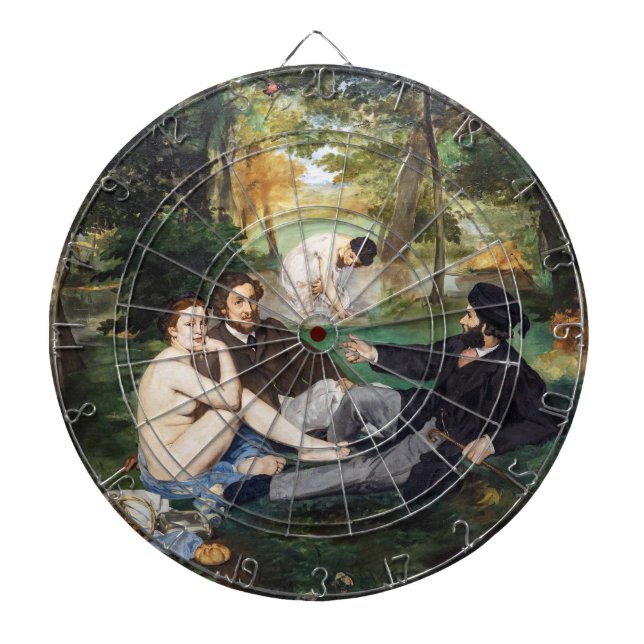 Cible De Fléchettes Edouard Manet - Le Déjeuner sur l'Herbe (Devant)