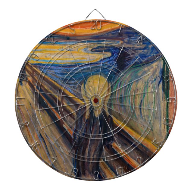 Cible De Fléchettes Edvard Munch - The Scream 1893 (Devant)