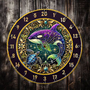 Cible De Fléchettes Elégance sous-marine Orca Dartboard Decor