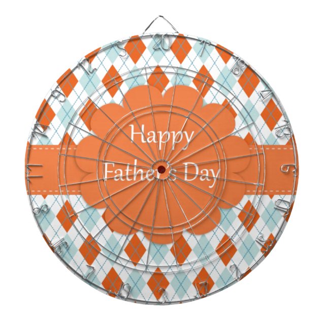 Cible De Fléchettes Élégant Motif de Jacquard orange papa (Devant)