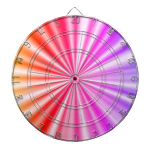 Cible De Fléchettes Élégant Violet Magenta Rouge Orange Rose Radiant