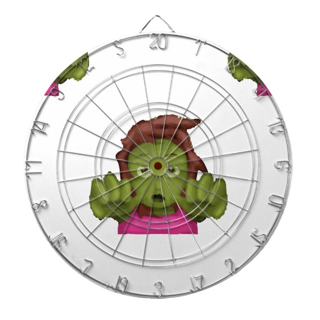 Cible De Fléchettes emoji zombie femme (Devant)