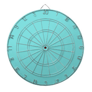Cible de fléchettes en aigue-marine uni