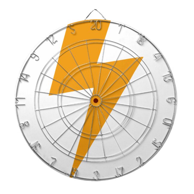 Cible De Fléchettes Énergie de Tonnerre Imprimé Jaune (Devant)