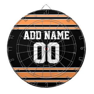 Cible De Fléchettes Équipe Jersey avec nom et numéro personnalisés