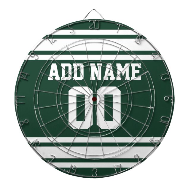 Cible De Fléchettes Équipe Jersey avec nom et numéro personnalisés (Devant)