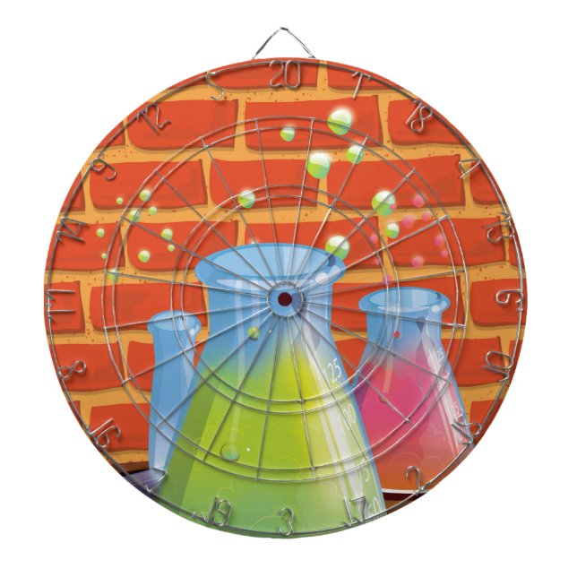 Cible De Fléchettes Équipement en verre de dessin sur banc (Devant)