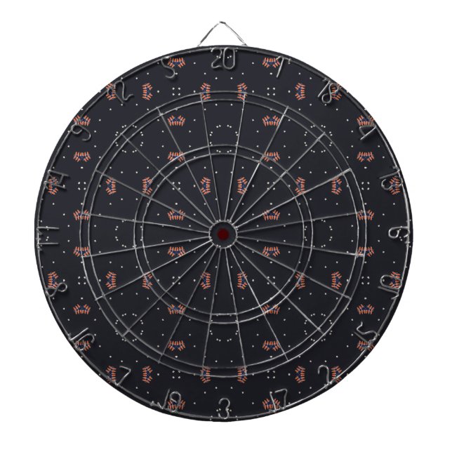 Cible De Fléchettes Étoiles et motif d'engin spatial unique (Devant)