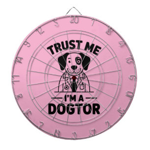 Cible De Fléchettes Fais-moi confiance, je suis un docteur pour chiens