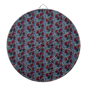 Cible De Fléchettes Faisées rouges
