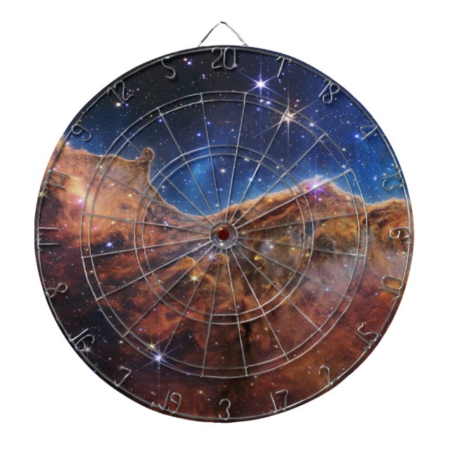 Cible De Fléchettes Falaises cosmiques Carina Nebula Space Webb Telesc (Devant)