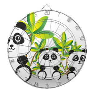 Cible De Fléchettes Famille Panda