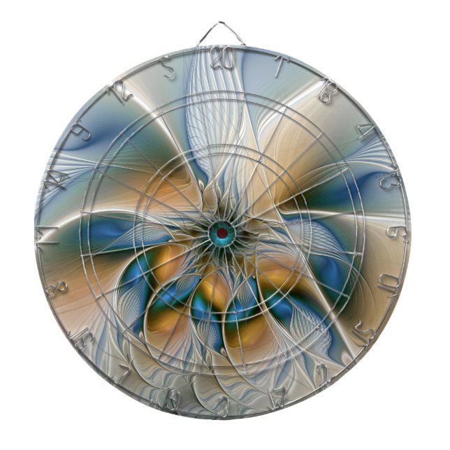 Cible De Fléchettes Fantaisie abstraite et aérienne d'art fractal avec (Devant)
