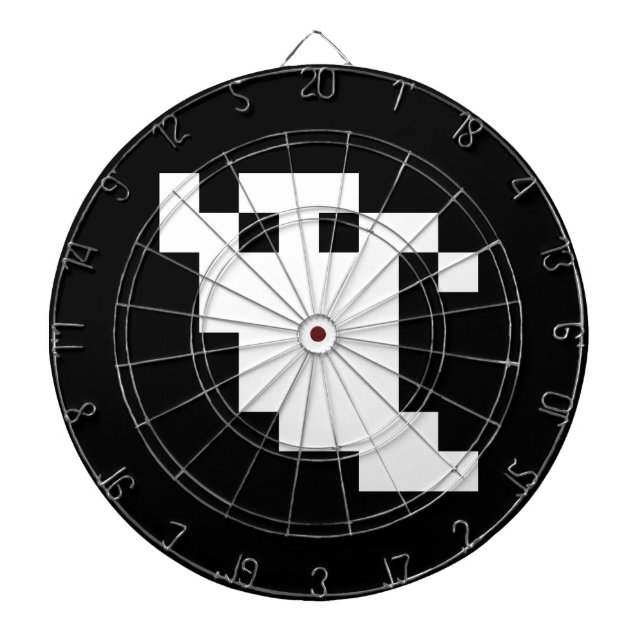 Cible De Fléchettes Fantôme à 8 bits pour pixels (Devant)