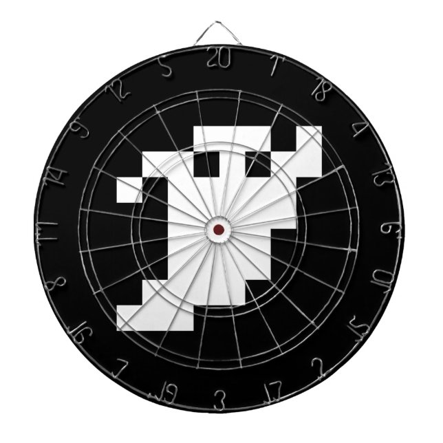 Cible De Fléchettes Fantôme à 8 bits pour pixels (Devant)