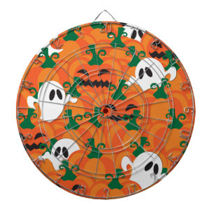 Cible De Fléchettes Fantômes d'Halloween Patch de citrouille hantée