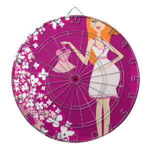 Cible De Fléchettes femme enceinte rousse