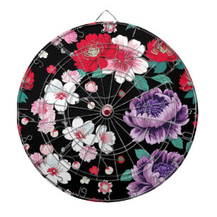 Cible De Fléchettes Fête d'anniversaire Japon fleur de cerisier coloré