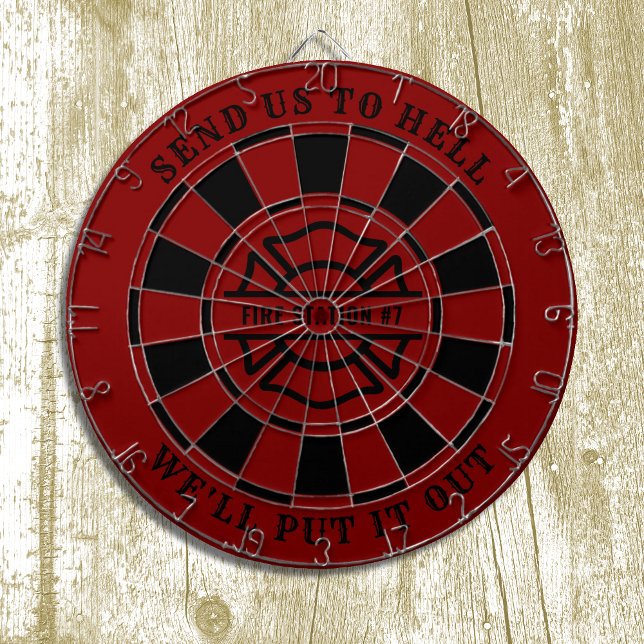 Cible De Fléchettes Feu de pompier Fireman Dartboard et fléchettes (Créateur téléchargé)