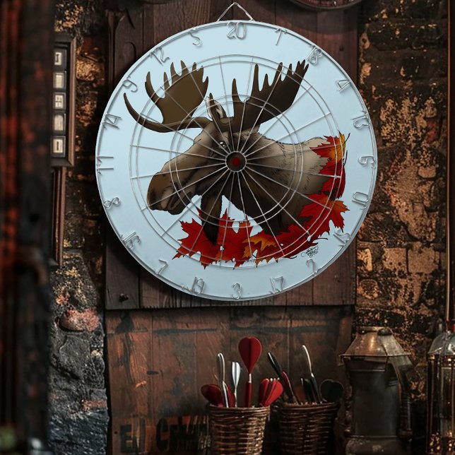 Cible De Fléchettes Feuilles de l'érable rouge orignal (Créateur téléchargé)