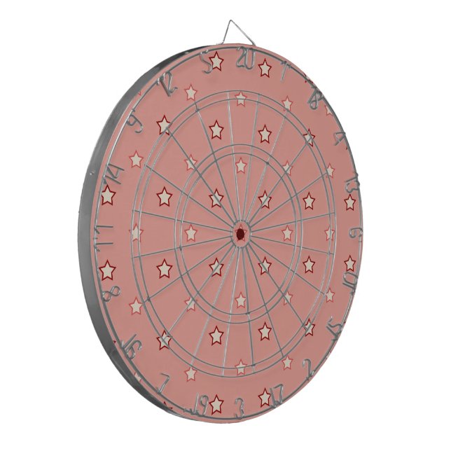 Cible De Fléchettes Filles Rose étoiles Motif (Devant gauche)