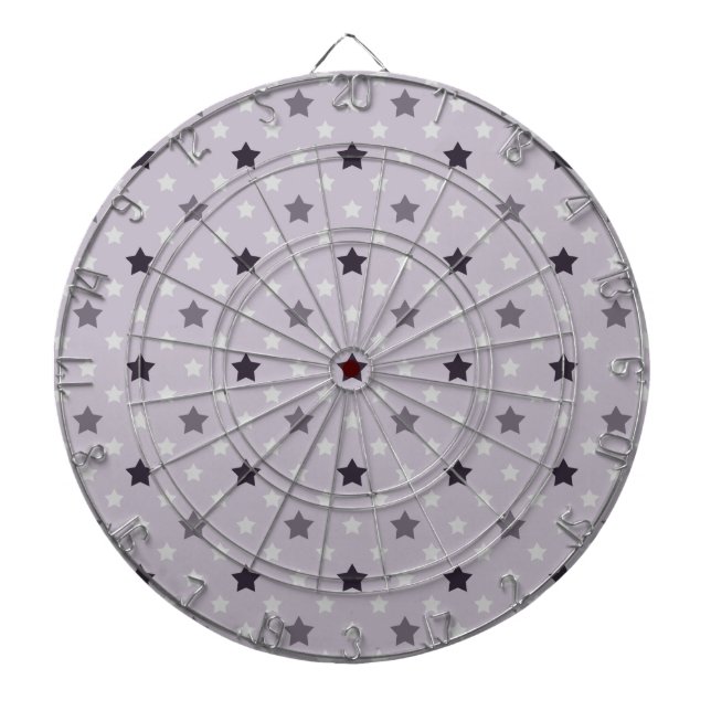 Cible De Fléchettes Filles Violet Étoiles Motif (Devant)