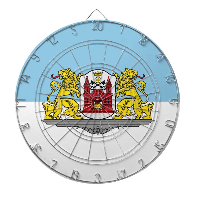 Cible De Fléchettes Flèche de Riga, Lettonie Dartboard (Devant)