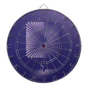 Cible De Fléchettes Fleur carré violette