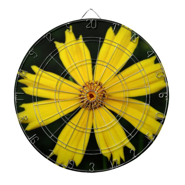 Cible De Fléchettes Fleur de Cosmos Jaune (Devant)