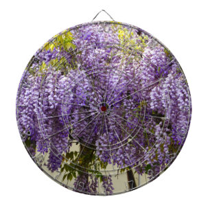 Cible De Fléchettes Fleurs de bisteria violet