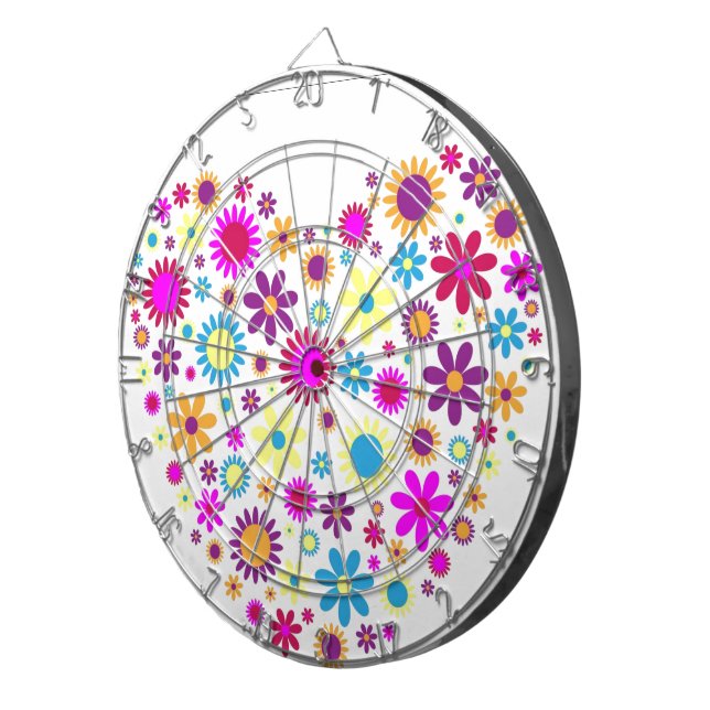 Cible De Fléchettes Fleurs de bonheur (Devant droit)