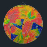 Cible De Fléchettes fleurs fluorescentes<br><div class="desc">fleurs fluorescentes</div>